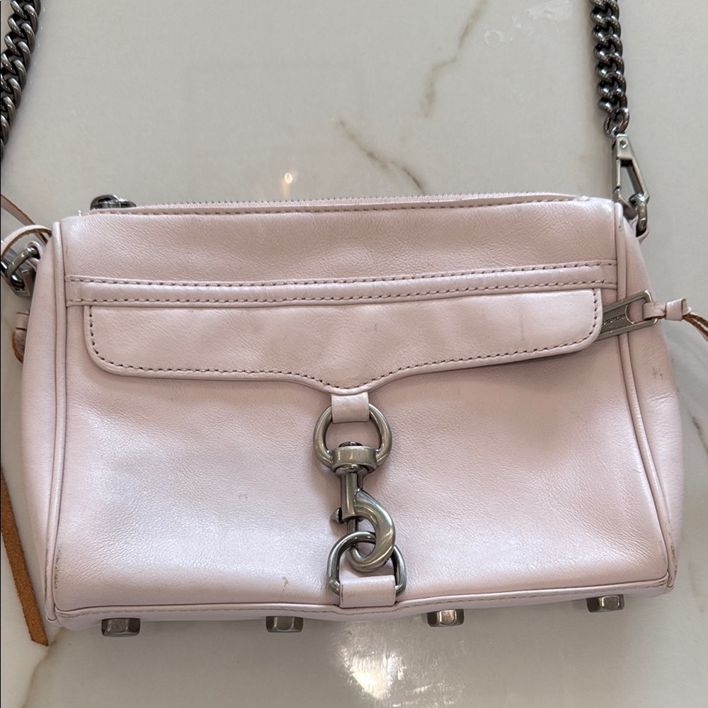 Rebecca Minkoff Pink Crossbody Bag with Chain Strap